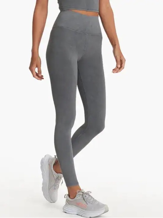 Vuori Pants - Vuori Washed Studio Legging Washed Charcoal